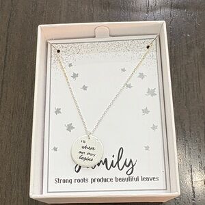 New Directions Silver Inspirational Necklace